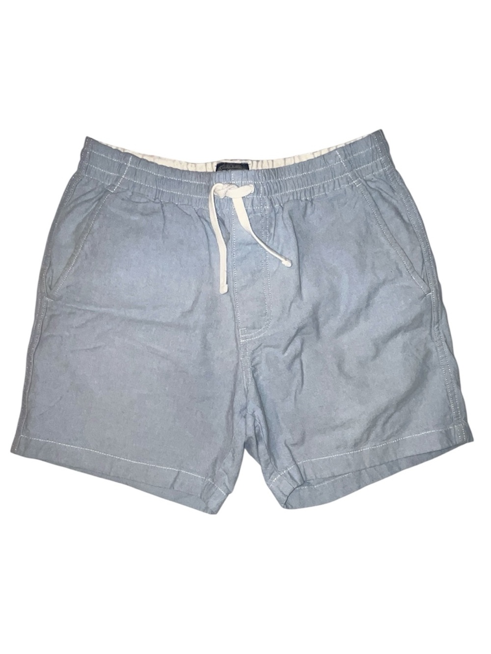 J. Crew Light Blue Shorts Drawstring Waist Side And Back Pockets Size Small